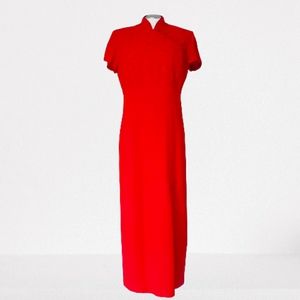 Vintage Chinese Cheongsam Qipao in Red